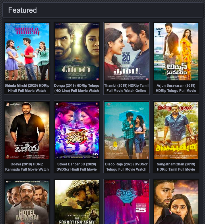 Movierulz 2020 Watch Download Latest Bollywood Telugu Hollywood Tamil Movies Online Daayri It's also one among those websites that is hosting content from different categories. movierulz 2020 watch download latest